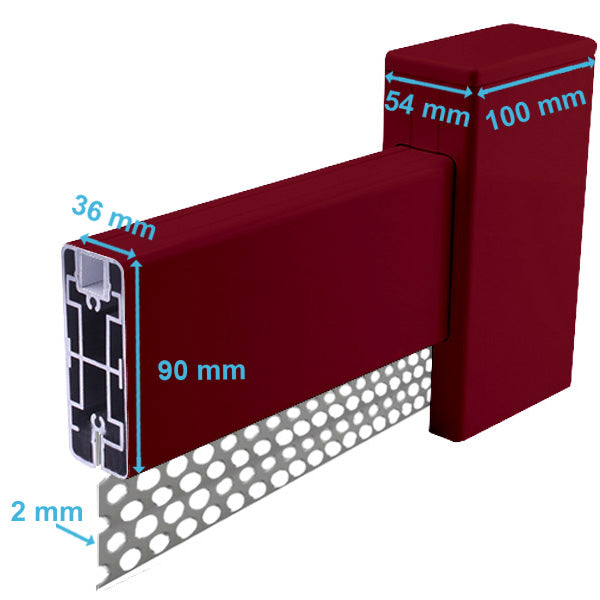 Portail aluminium coulissant - Daphné