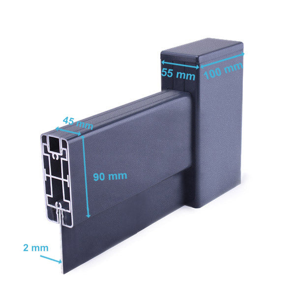 Portail aluminium droit - Olympe