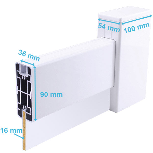 Portail aluminium battant design - Nicomède