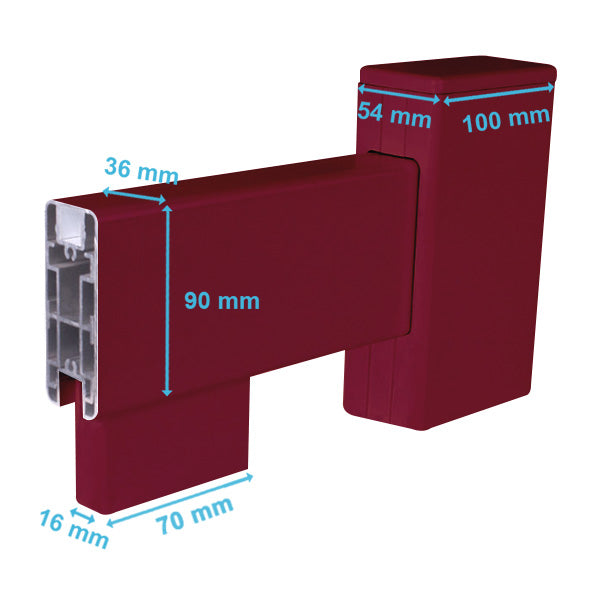 Portail aluminium biaisé ajouré - Heleni
