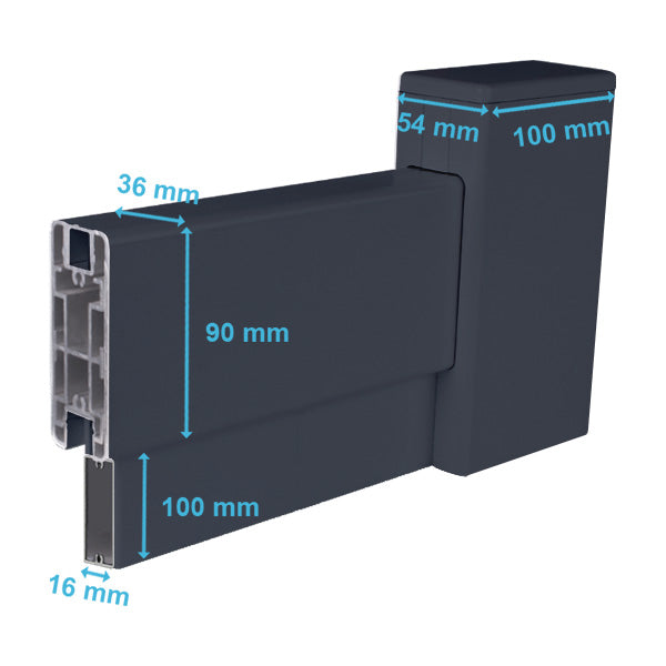 Portail aluminium coulissant - Cygnus