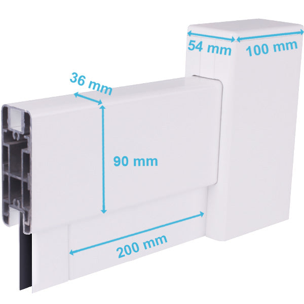 Portail aluminium coulissant semi-modern - Volans
