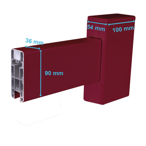Portail aluminium droit semi-ajouré - Véga