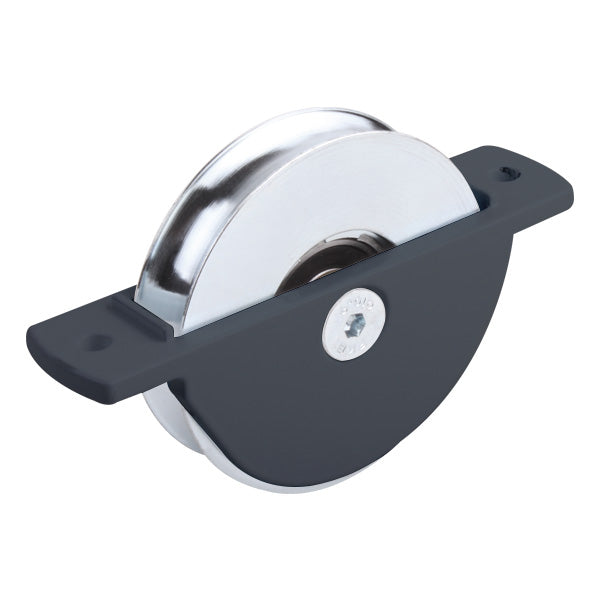 Portail aluminium coulissant incurvé - Tryphon