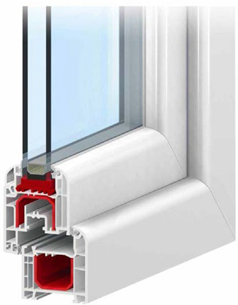 Fenêtre PVC 2 vantaux avec volet roulant manuel