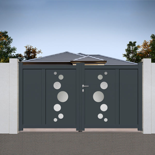 Portail aluminium battant design - Athos