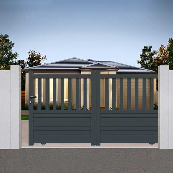 Portail aluminium coulissant droit - Lupus