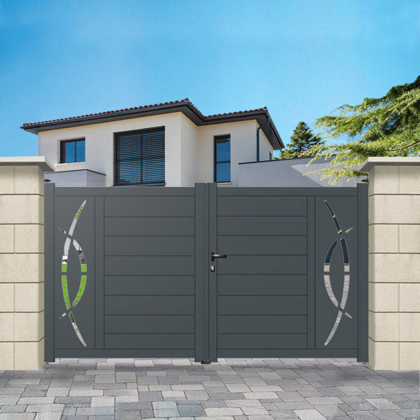 Portail aluminium droit - Heze