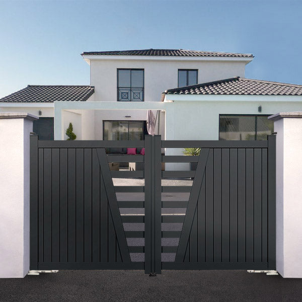 Portail aluminium motorisation intégrée - Regor