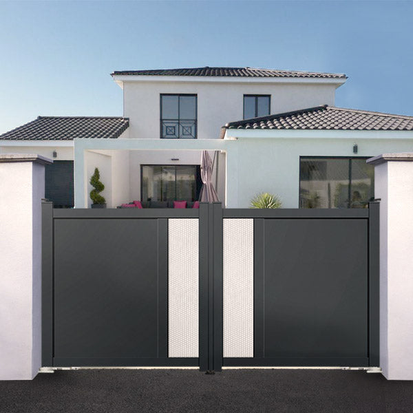 Portail aluminium motorisation intégrée - Virgile