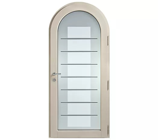 Porte d'entrée bois / aluminium - Epona Cintrée