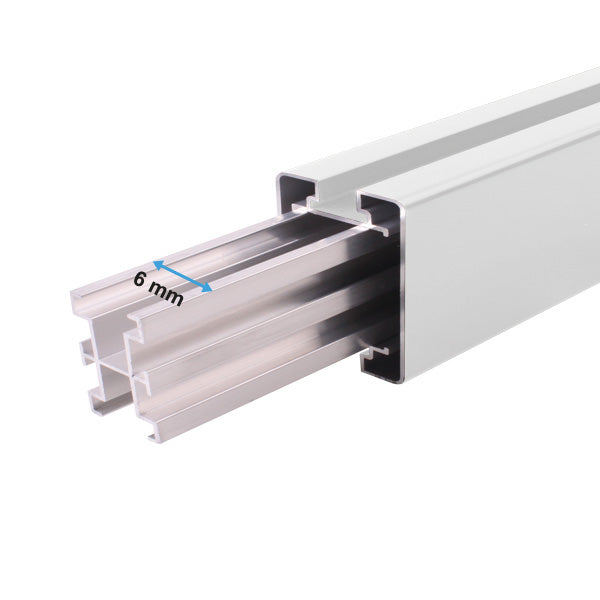 Portail aluminium coulissant semi ajouré - Platonas