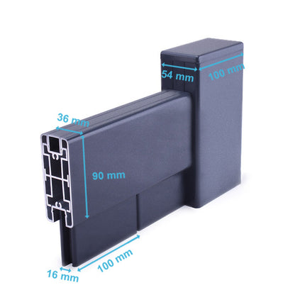 Portail Battant Aluminium Droit - Achille