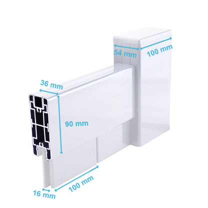 Portail aluminium CDG inversé fougère - Ares