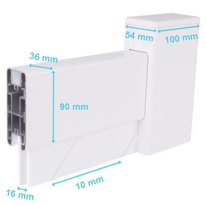 Portail aluminium incurvé fougère - Déméter