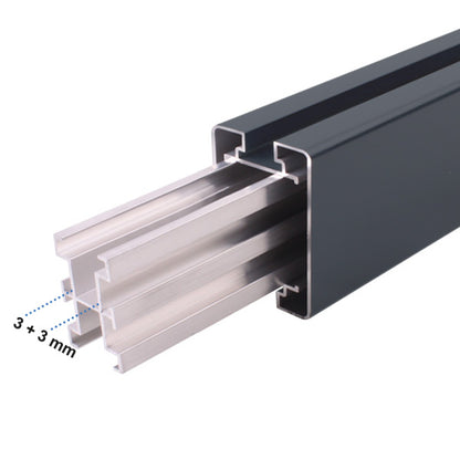 Portail aluminium asymétrique - Ulysse