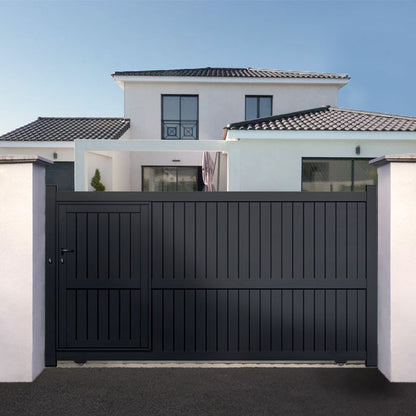 Portail aluminium coulissant - Leon