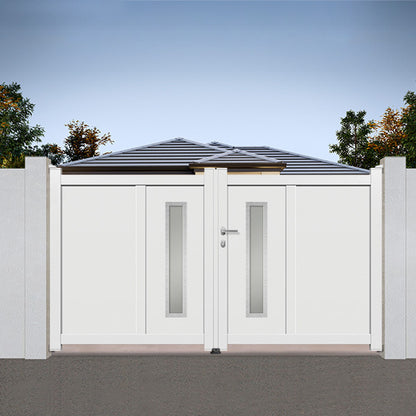 Portail aluminium battant design - Néarque