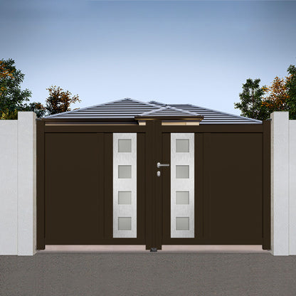 Portail aluminium battant design - Nérée