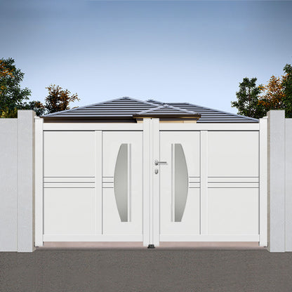 Portail aluminium battant design - Noa