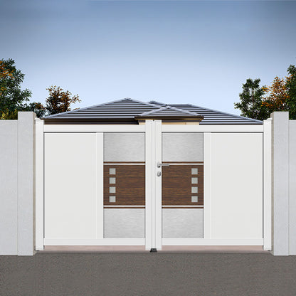 Portail aluminium battant design - Octave