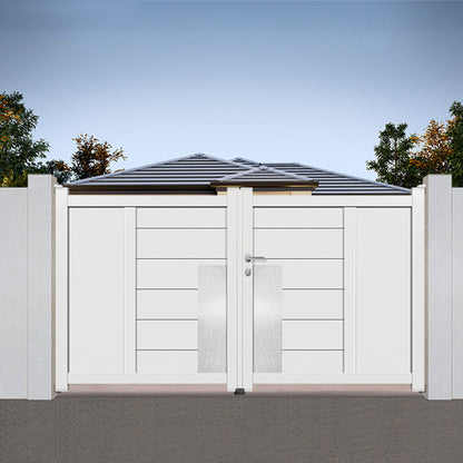 Portail aluminium battant design - Priam