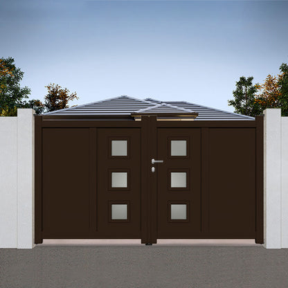 Portail aluminium battant design - Sophocle