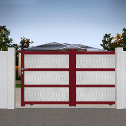 Portail aluminium coulissant - Daphné