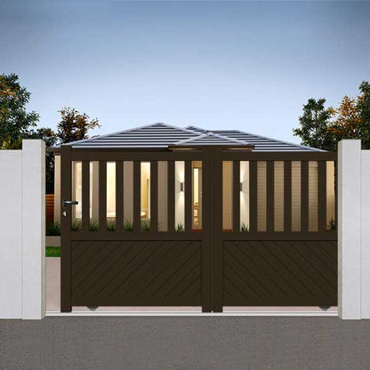 Portail aluminium coulissant - Sotiris
