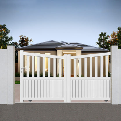 Portail aluminium coulissant biaisé - Libra