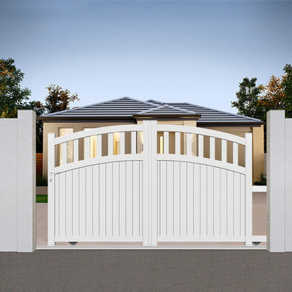 Portail aluminium coulissant semi-modern - Fornax