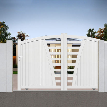 Portail aluminium coulissant semi-modern - Octans