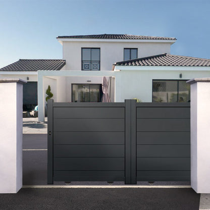 Portail aluminium coulissant semi-modern - Scorpius