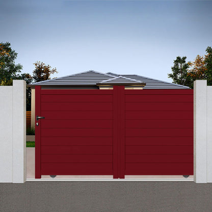 Portail aluminium coulissant semi-modern - Tigris