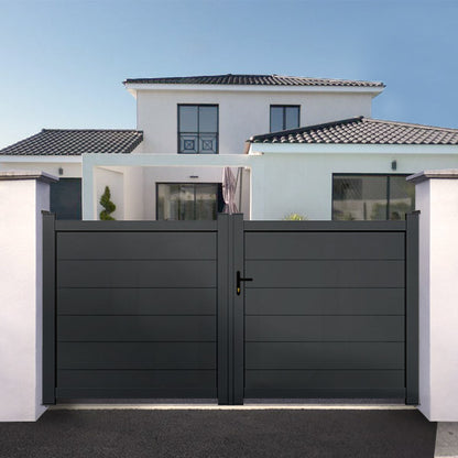 Portail aluminium droit - Chara