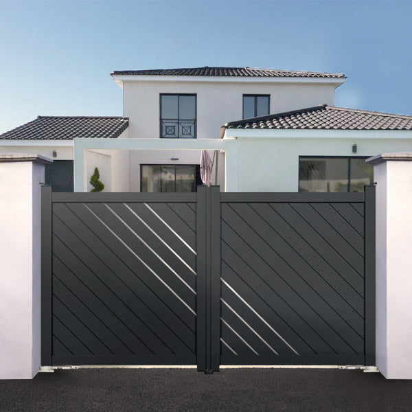 Portail aluminium motorisation intégrée - Dana