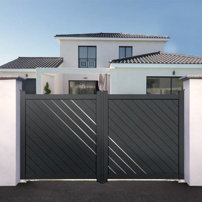Portail aluminium motorisation intégrée - Dana
