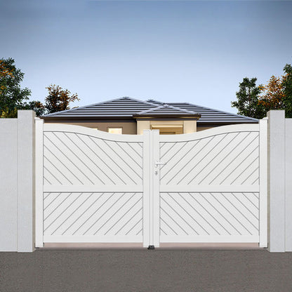 Portail aluminium CDG inversé fougère - Ares