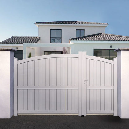 Portail aluminium bombé asymétrique - Cronos