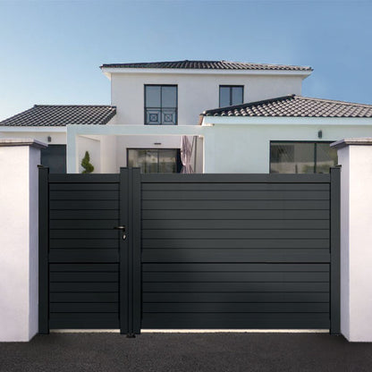 Portail aluminium asymétrique - Ulysse