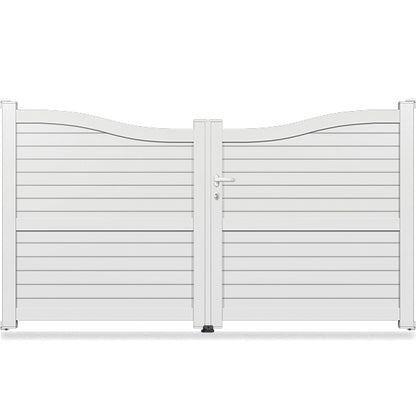 Portail aluminium CDG inversé - Iris