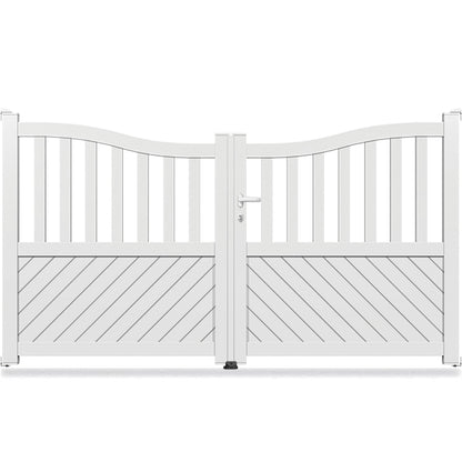 Portail aluminium CDG inversé fougere - Fotini