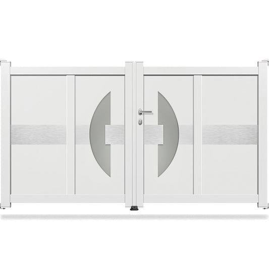 Portail aluminium battant design - Lazare