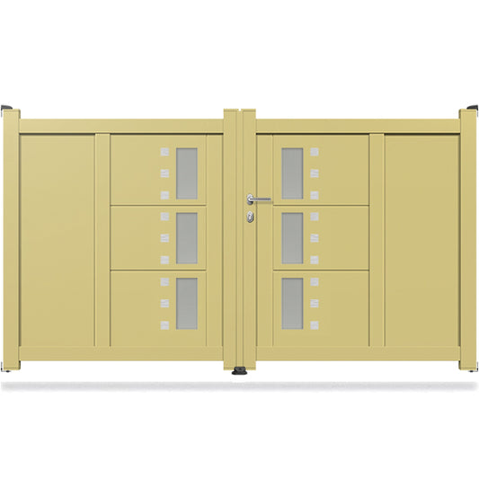Portail aluminium battant design - Luke