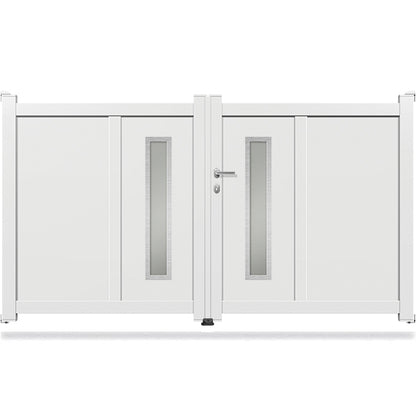 Portail aluminium battant design - Néarque