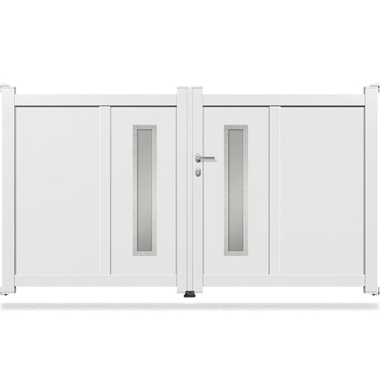 Portail aluminium battant design - Néarque