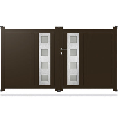 Portail aluminium battant design - Nérée