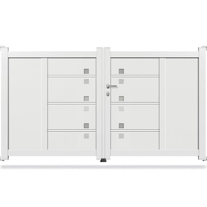 Portail aluminium battant design - Nicomède