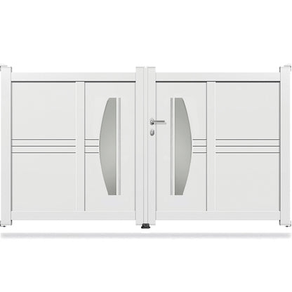 Portail aluminium battant design - Noa