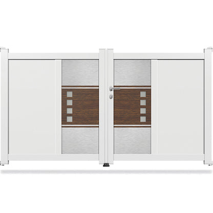 Portail aluminium battant design - Octave